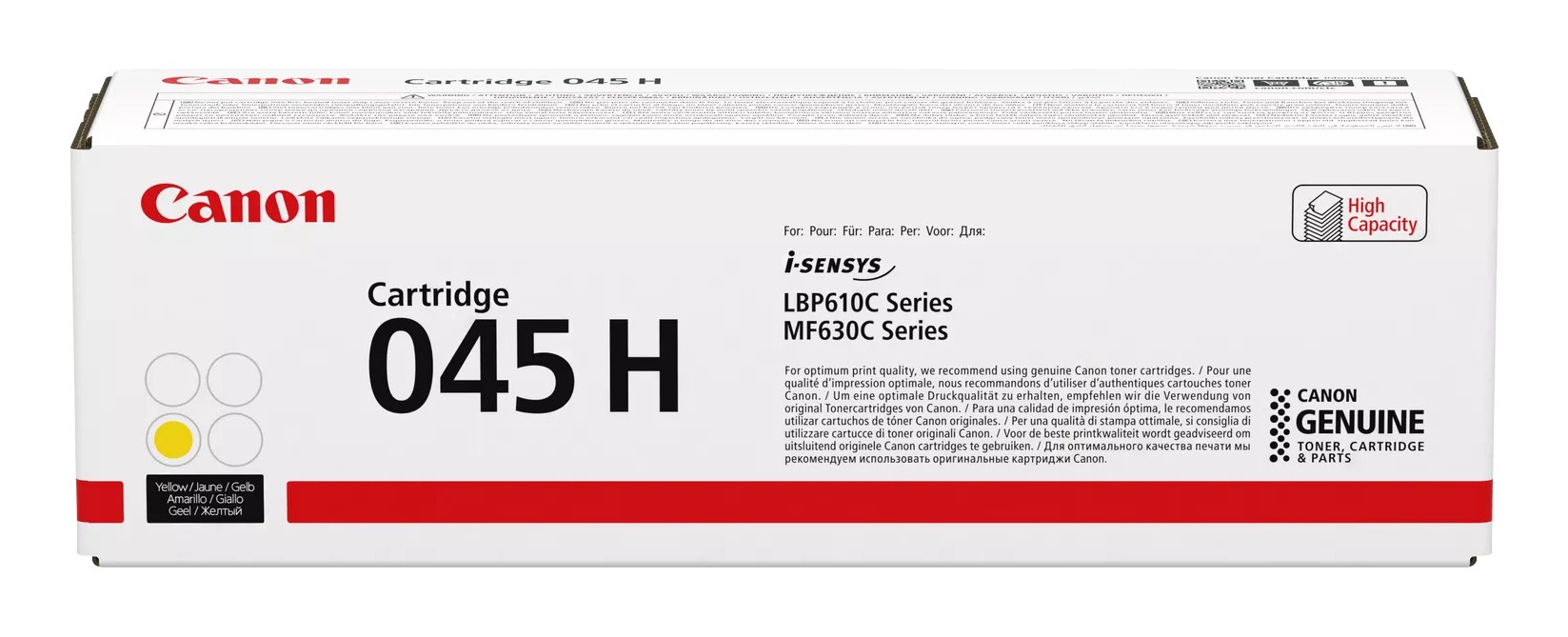 ORIGINALE Canon toner giallo 045hy 1243C002 2200 pagine