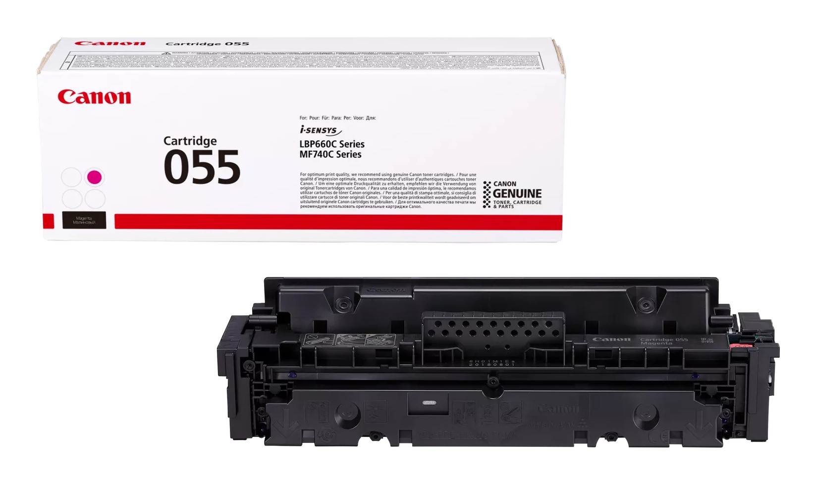 ORIGINALE Canon toner magenta 055 m 3014C002 2100 pagine