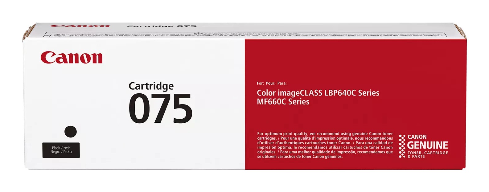 ORIGINALE Canon toner nero 075 bk 6365C002 1400 pagine