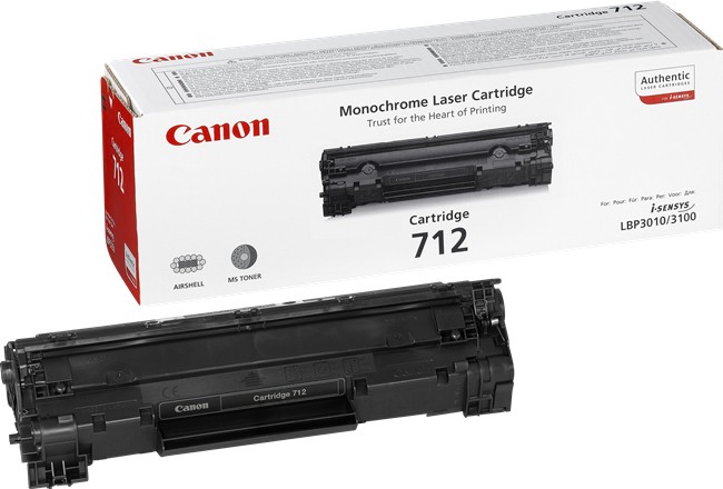 ORIGINALE Canon toner nero 712 1870B002 1500 pagine ORIGINALE Canon toner nero 712 1870B002 1500 pagine