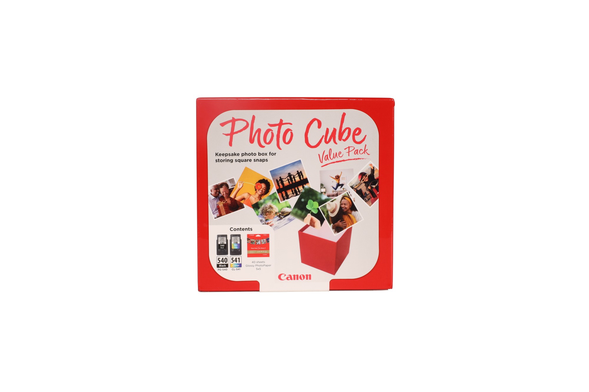 ORIGINALE Canon Value Pack nero / differenti colori PG-540+CL-541 Photo Cube + 13x13 cm Photo Paper Plus Glossy II 40 fogli 580 pagine ORIGINALE Canon Value Pack nero / differenti colori PG-540+CL-541 Photo Cube + 13x13 cm Photo Paper Plus Glossy II 40 fogli 580 pagine