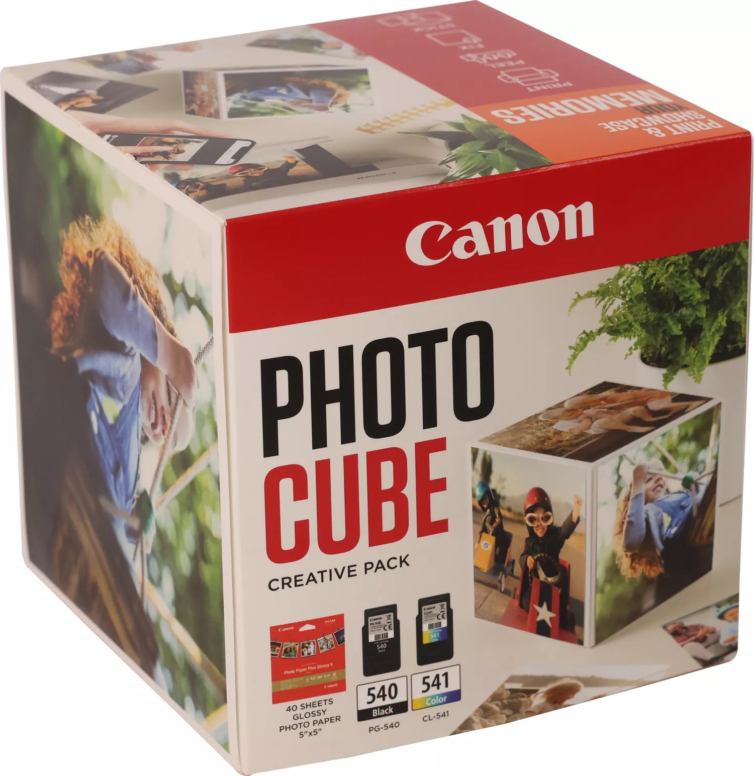 ORIGINALE Canon Value Pack nero / differenti colori PG-540+CL-541 Photo Cube Creative Pack + 13x13 cm Fotopapier 40 fogli 360 pagine ORIGINALE Canon Value Pack nero / differenti colori PG-540+CL-541 Photo Cube Creative Pack + 13x13 cm Fotopapier 40 fogli 360 pagine