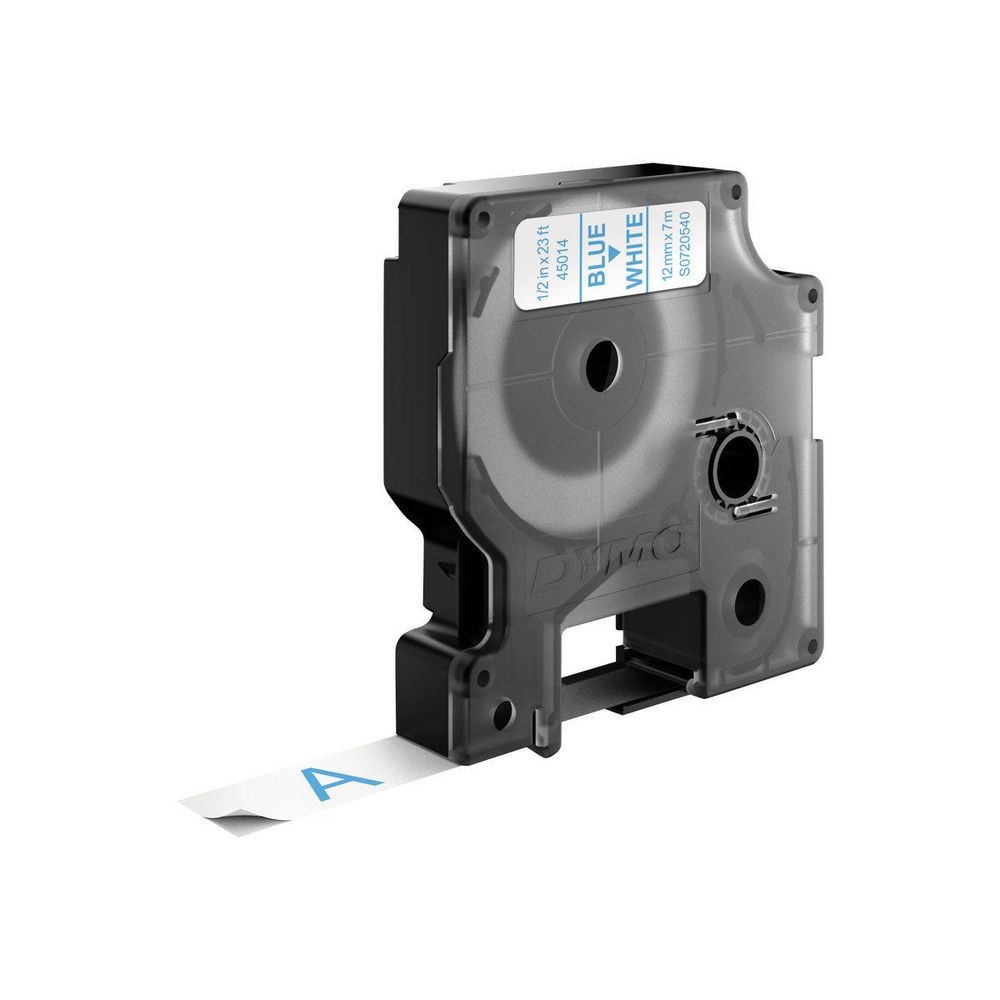 ORIGINALE DYMO Nastro Blu su bianco S0720540 45014 12mm x 7m Standard-D1-ruolo