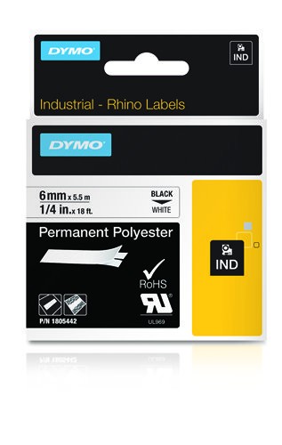 ORIGINALE DYMO Nastro Nero su bianco 1805442