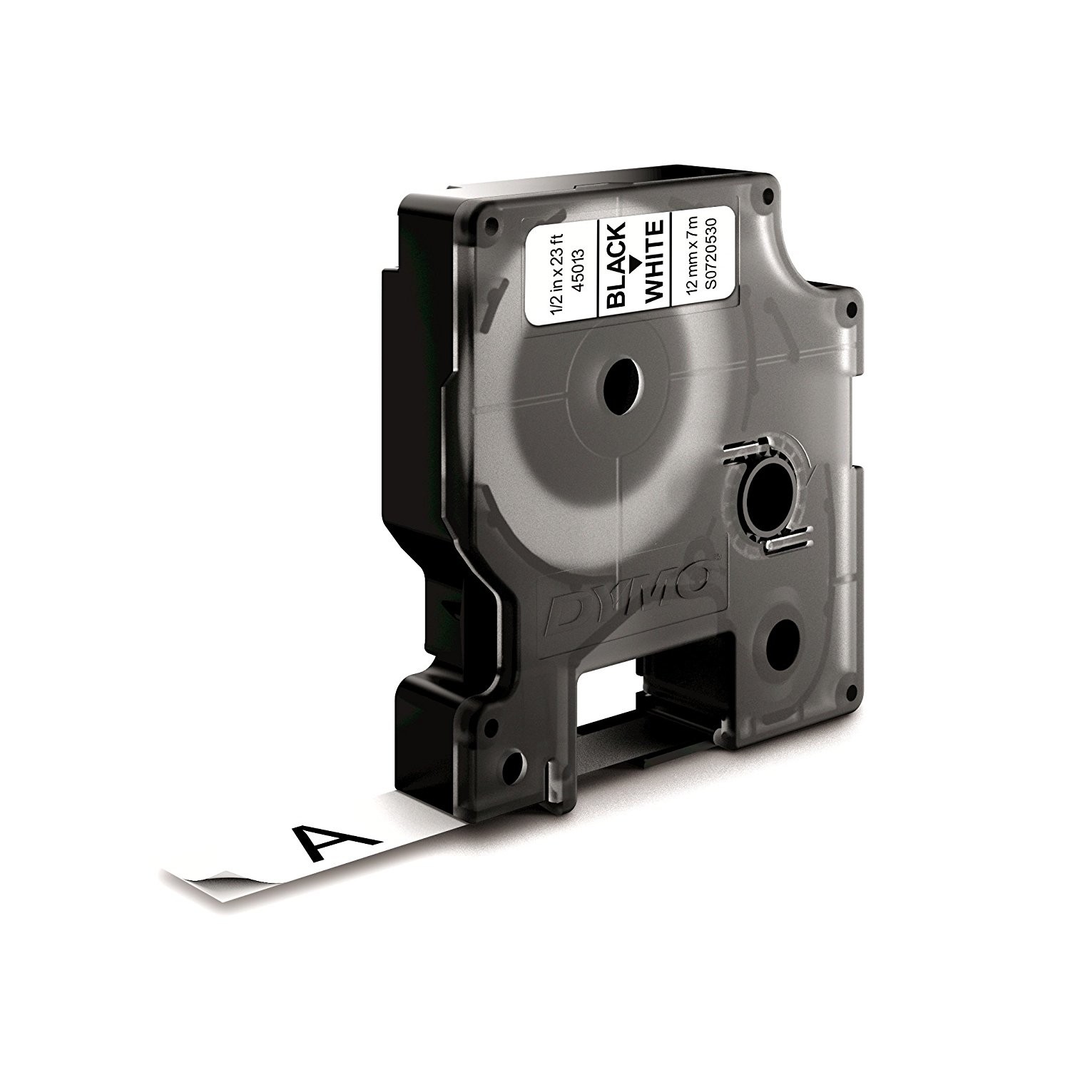 ORIGINALE DYMO Nastro Nero su bianco S0720530 45013 12mm x 7m Standard-D1-ruolo