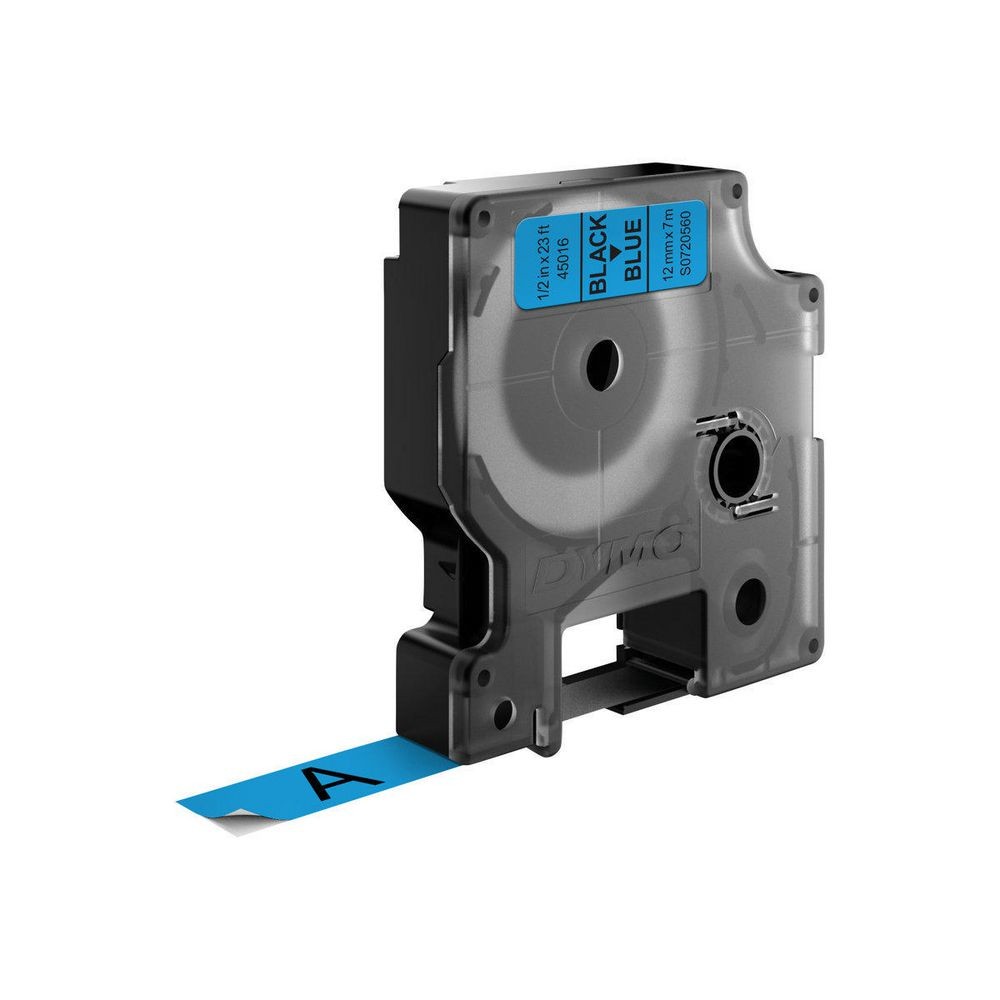 ORIGINALE DYMO Nastro Nero su blu S0720560 45016 12mm x 7m Standard-D1-ruolo