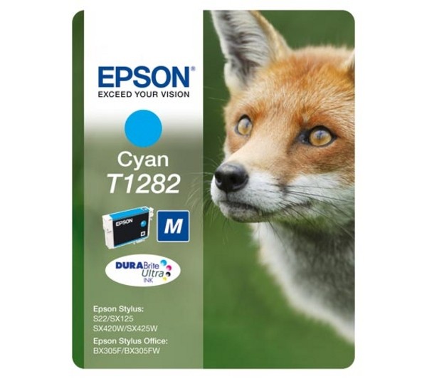 ORIGINALE Epson Cartuccia d'inchiostro ciano C13T12824012 T1282 175 pagine 35ml