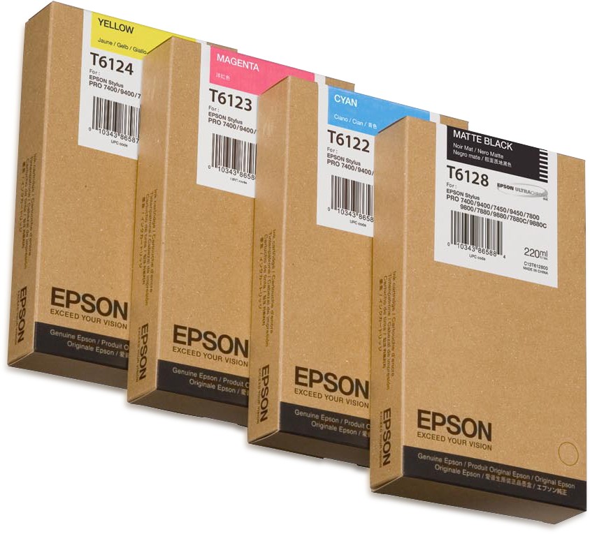 ORIGINALE Epson Cartuccia d'inchiostro ciano C13T612200 T6122 220ml ORIGINALE Epson Cartuccia d'inchiostro ciano C13T612200 T6122 220ml