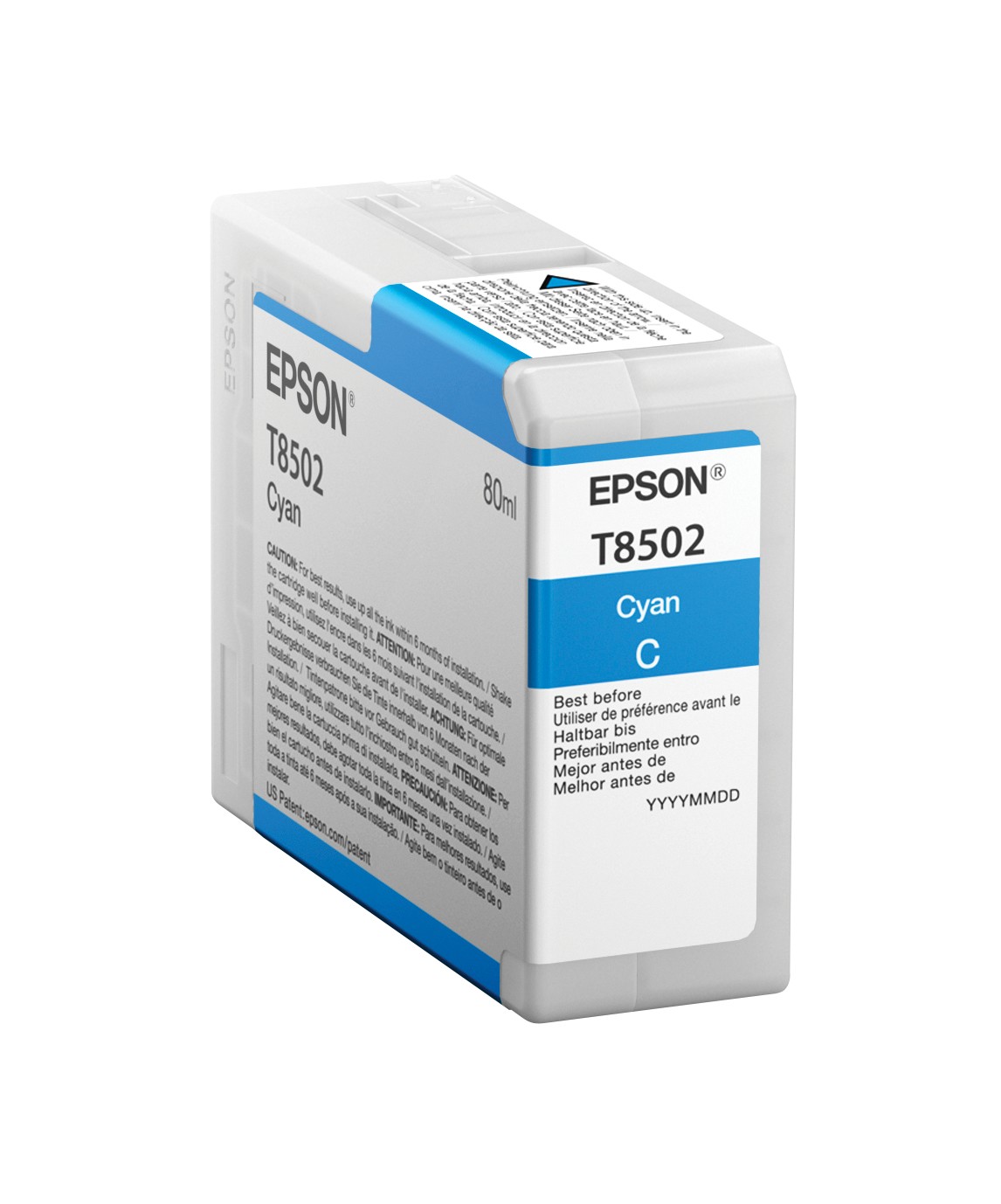 ORIGINALE Epson Cartuccia d'inchiostro ciano C13T850200 T8502 80ml