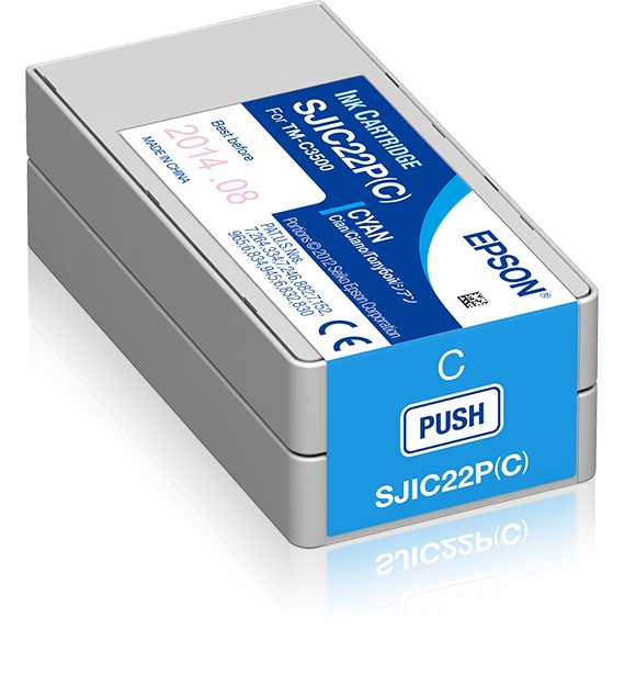 ORIGINALE Epson Cartuccia d'inchiostro ciano C33S020602 SJIC22P-C 325ml ORIGINALE Epson Cartuccia d'inchiostro ciano C33S020602 SJIC22P-C 325ml