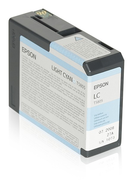 ORIGINALE Epson Cartuccia d'inchiostro ciano (chiaro) C13T580500 T5805 80ml ORIGINALE Epson Cartuccia d'inchiostro ciano (chiaro) C13T580500 T5805 80ml