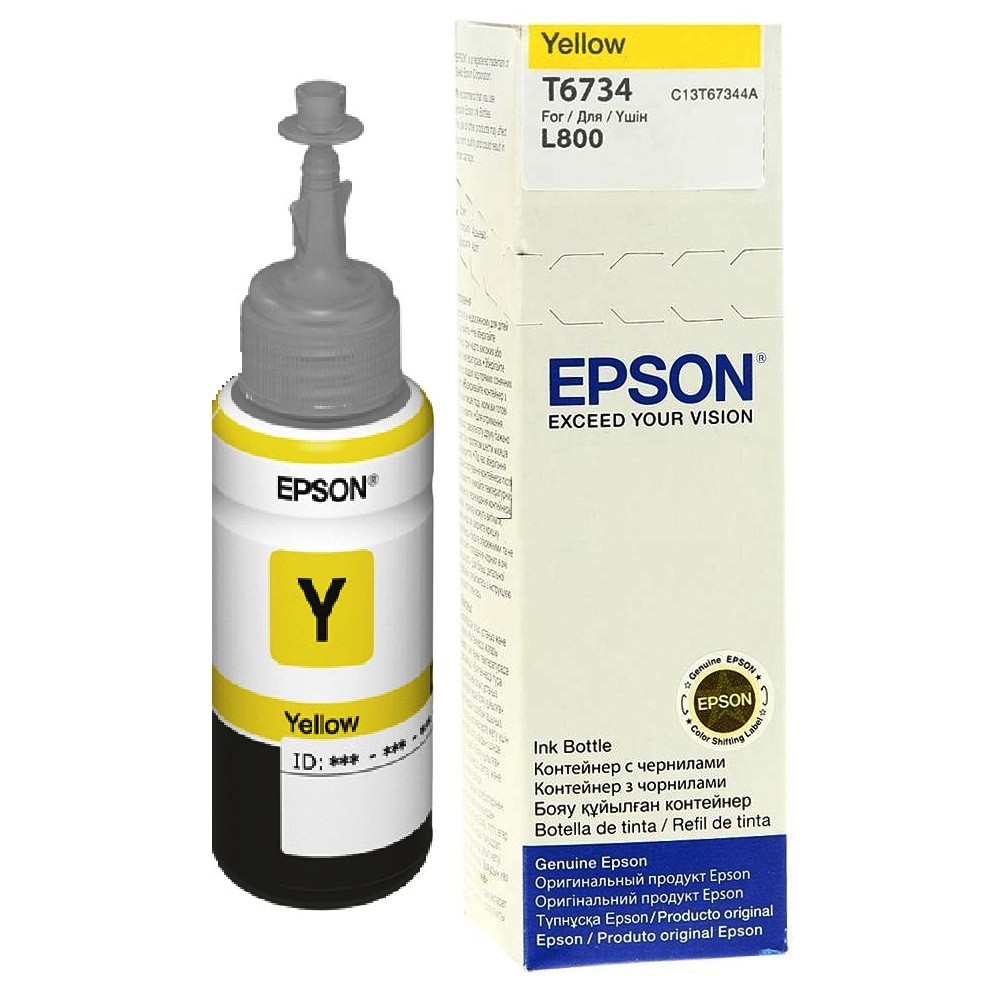 ORIGINALE Epson Cartuccia d'inchiostro giallo C13T67344A 673 70ml