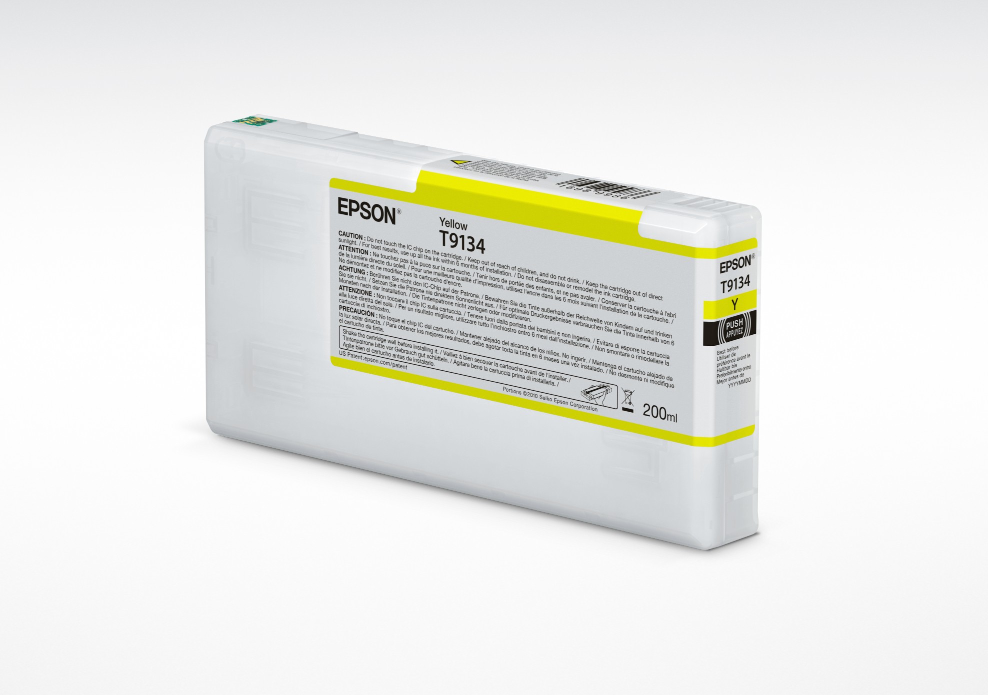 ORIGINALE Epson Cartuccia d'inchiostro giallo C13T913400 T9134 200ml