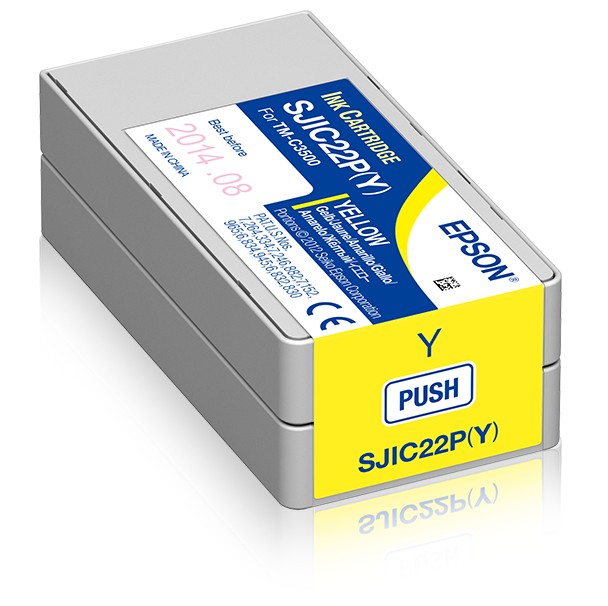 ORIGINALE Epson Cartuccia d'inchiostro giallo C33S020604 SJIC22P-Y 325ml