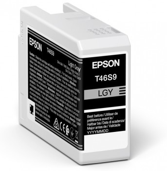 ORIGINALE Epson Cartuccia d'inchiostro grigio (chiaro) C13T46S900 T46S9 25ml ORIGINALE Epson Cartuccia d'inchiostro grigio (chiaro) C13T46S900 T46S9 25ml