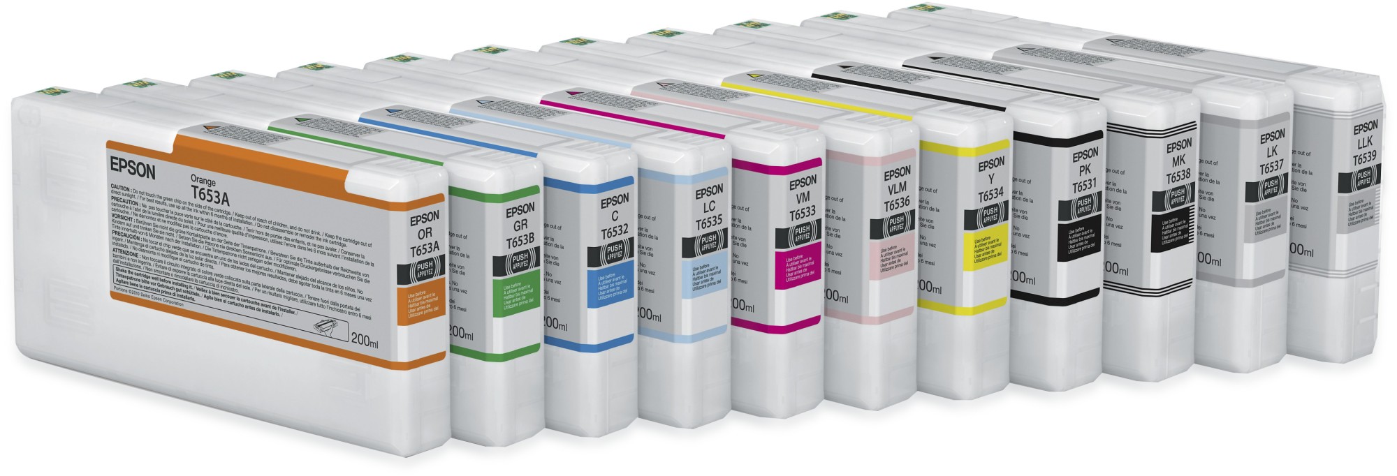 ORIGINALE Epson Cartuccia d'inchiostro lightblack C13T653700 T6537 200ml
