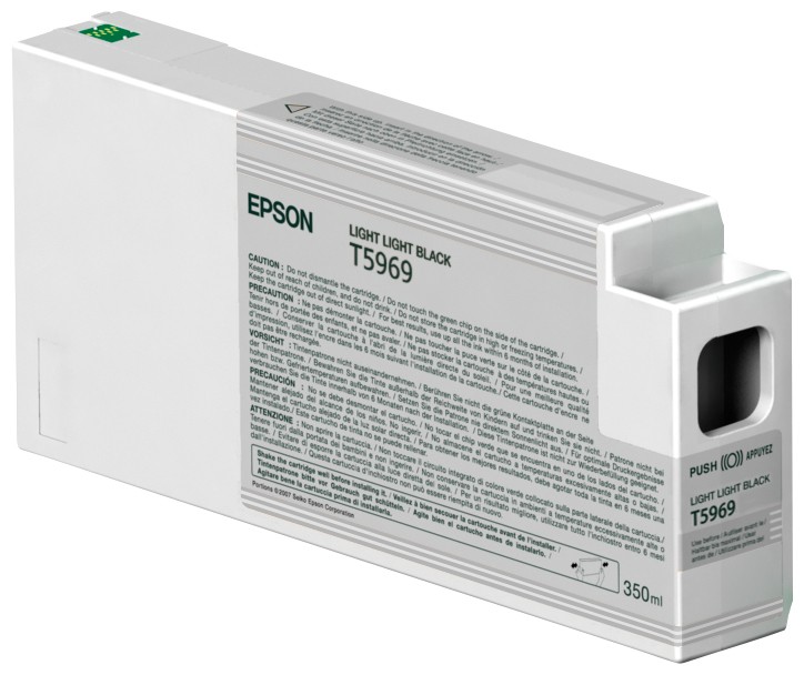 ORIGINALE Epson Cartuccia d'inchiostro lightlightblack C13T596900 T5969 350ml