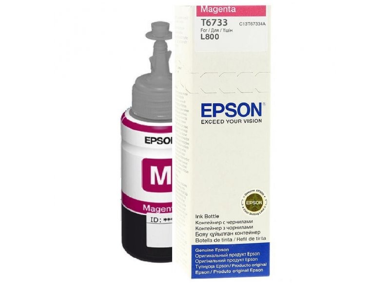 ORIGINALE Epson Cartuccia d'inchiostro magenta C13T67334A 673 70ml