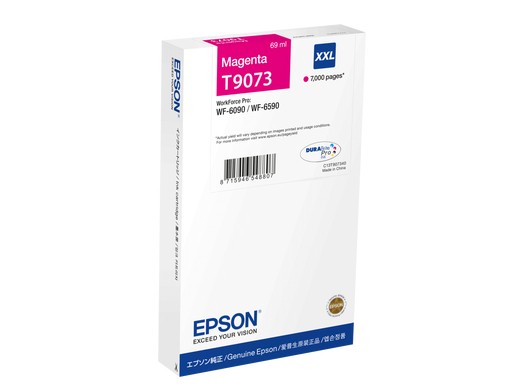 ORIGINALE Epson Cartuccia d'inchiostro magenta C13T90734N T9073 XXL 7000 pagine 69ml