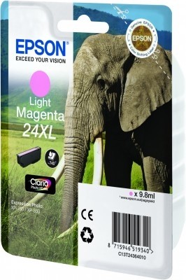 ORIGINALE Epson Cartuccia d'inchiostro magenta (chiaro) C13T24364012 24 XL 740 pagine 98ml XL ORIGINALE Epson Cartuccia d'inchiostro magenta (chiaro) C13T24364012 24 XL 740 pagine 98ml XL