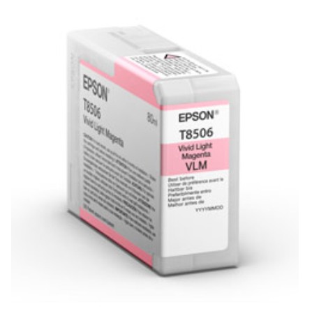 ORIGINALE Epson Cartuccia d'inchiostro magenta (chiaro) C13T85060N T8506 80ml