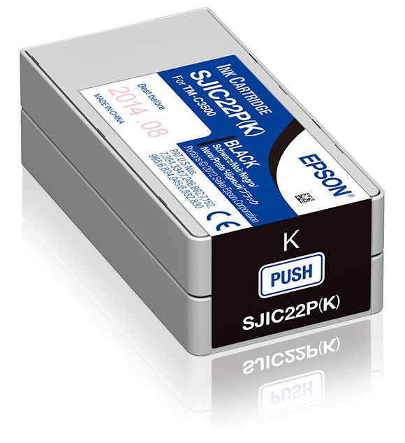 ORIGINALE Epson Cartuccia d'inchiostro nero C33S020601 SJIC22P-K 326ml ORIGINALE Epson Cartuccia d'inchiostro nero C33S020601 SJIC22P-K 326ml