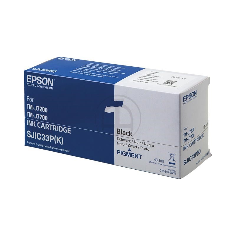 ORIGINALE Epson Cartuccia d'inchiostro nero C33S020700 SJIC33P(K) 431ml
