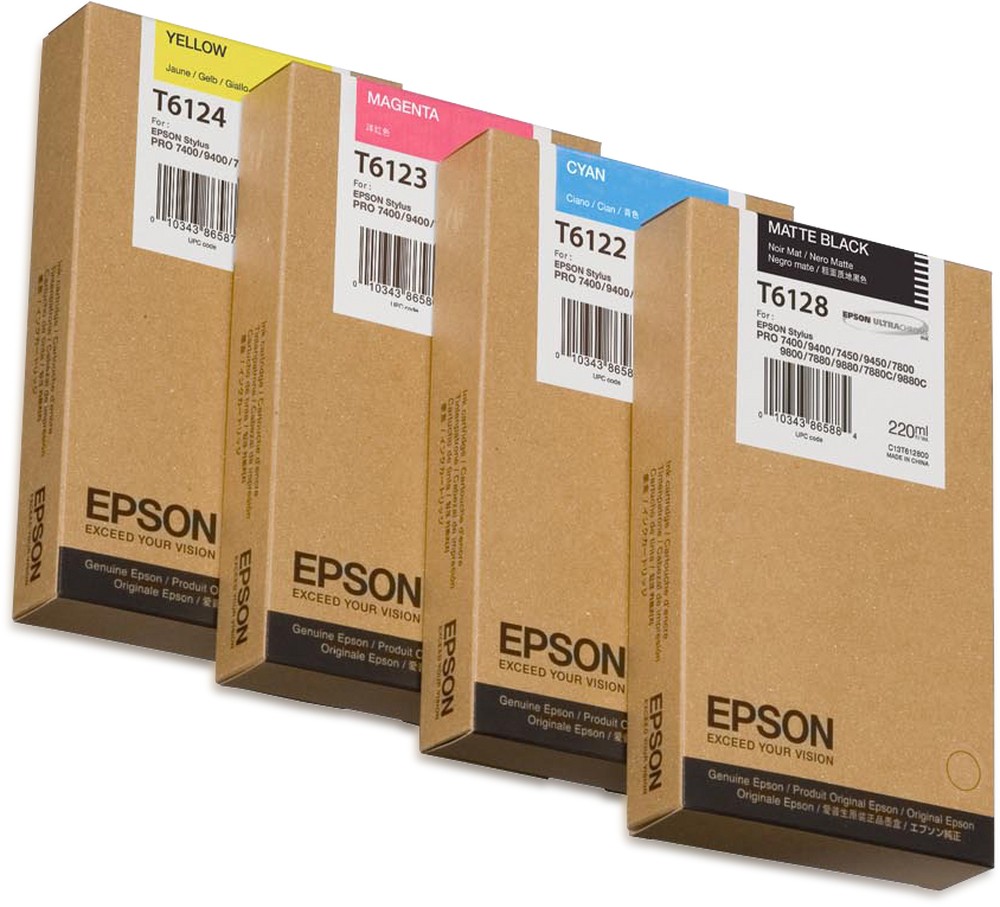 ORIGINALE Epson Cartuccia d'inchiostro Nero (opaco) C13T61280N T6128 220ml ORIGINALE Epson Cartuccia d'inchiostro Nero (opaco) C13T61280N T6128 220ml