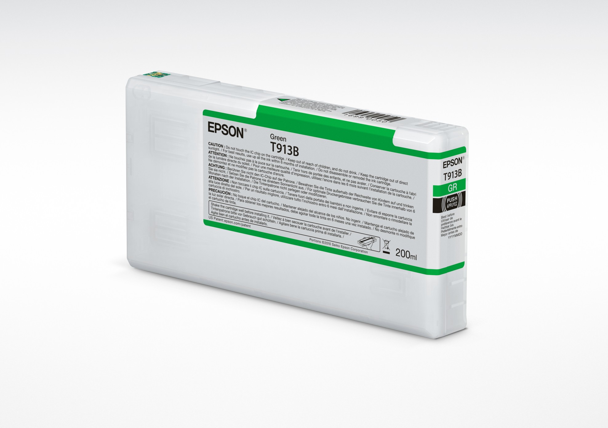 ORIGINALE Epson Cartuccia d'inchiostro Verde C13T913B00 T913B 200ml