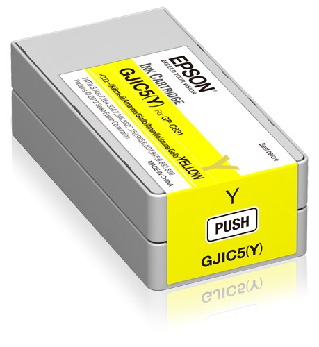 ORIGINALE Epson Cartuccia d'inchiostro giallo C13S020566 GJIC5-Y 325ml ORIGINALE Epson Cartuccia d'inchiostro giallo C13S020566 GJIC5-Y 325ml