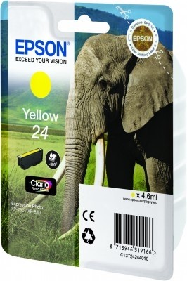 ORIGINALE Epson Cartuccia d'inchiostro giallo C13T24244012 24 360 pagine 46ml