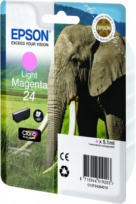 ORIGINALE Epson Cartuccia d'inchiostro magenta (chiaro) C13T24264012 24 360 pagine 51ml ORIGINALE Epson Cartuccia d'inchiostro magenta (chiaro) C13T24264012 24 360 pagine 51ml