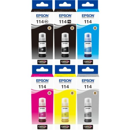 ORIGINALE Epson Multipack nero / Nero (Foto) / ciano / magenta / giallo / Grigio T07B MCVP 114 2300 pagine ORIGINALE Epson Multipack nero / Nero (Foto) / ciano / magenta / giallo / Grigio T07B MCVP 114 2300 pagine