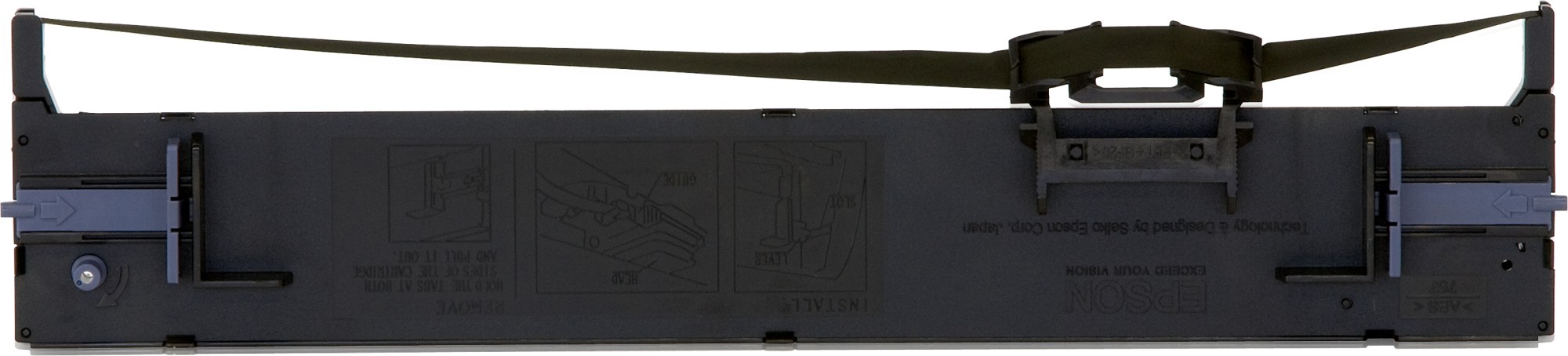 ORIGINALE Epson Nastro colorato nero C13S015610 LQ-690 nastro in tessuto 10 milioni cifre ORIGINALE Epson Nastro colorato nero C13S015610 LQ-690 nastro in tessuto 10 milioni cifre