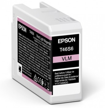 Originale Epson T46S6 Magenta Light Vivido Cartucho de Tinta Original - C13T46S600