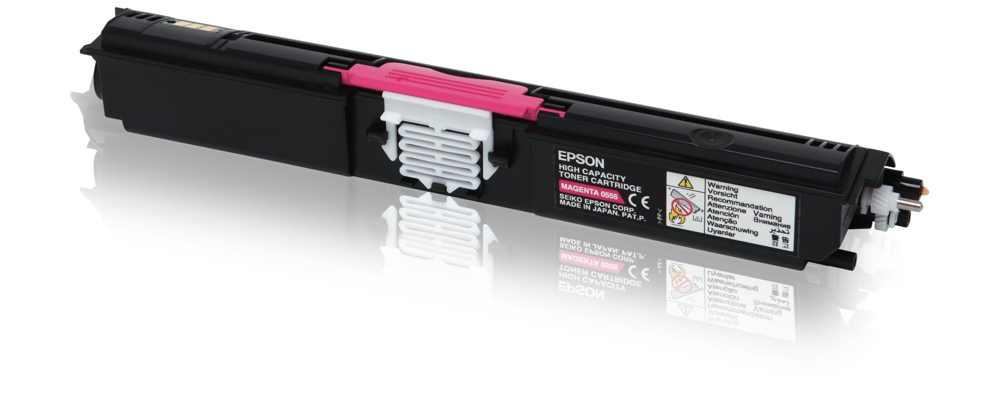 ORIGINALE Epson toner magenta C13S050555 S050555 2700 pagine alta capacit?