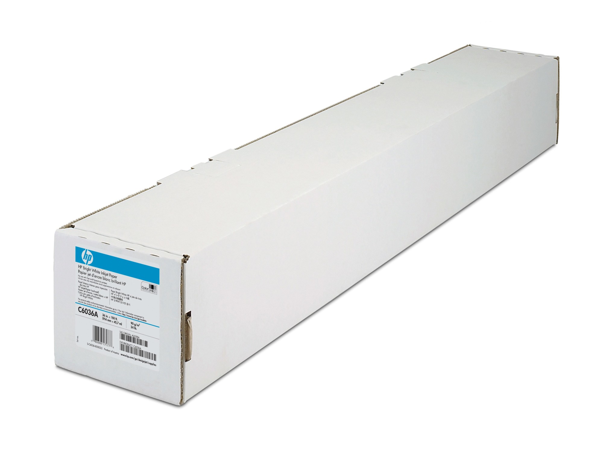 ORIGINALE HP Carta Bianco C6036A Bright White Ruolo 914 mm x 457 m 90 gr/m? opaco