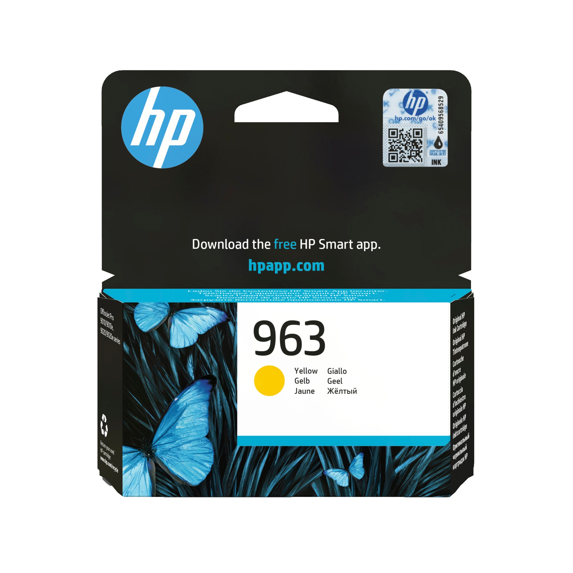 ORIGINALE HP Cartuccia d'inchiostro giallo 3JA25AE 963 700 pagine