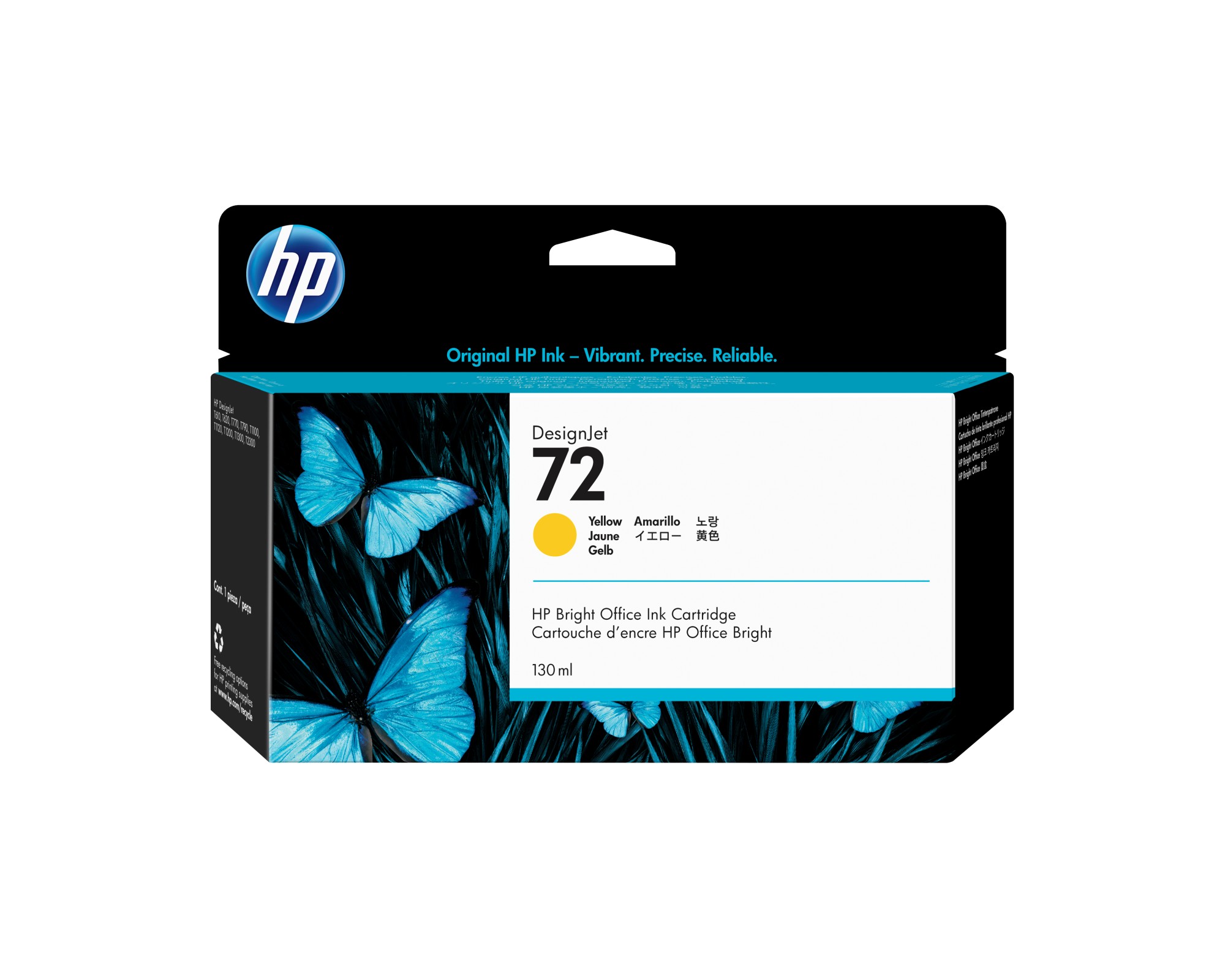 ORIGINALE HP Cartuccia d'inchiostro giallo C9373A 72 130ml ORIGINALE HP Cartuccia d'inchiostro giallo C9373A 72 130ml