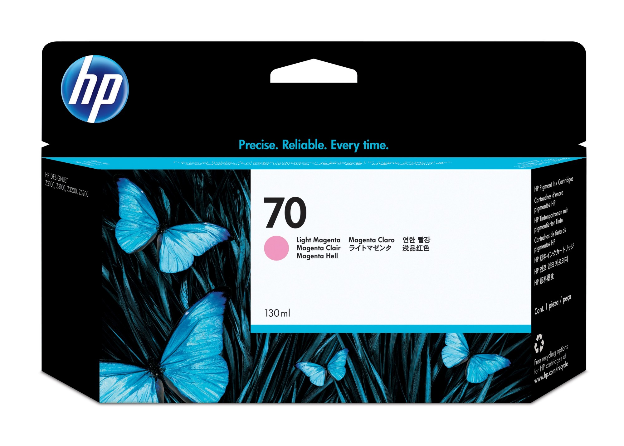 ORIGINALE HP Cartuccia d'inchiostro magenta (chiaro) C9455A 70 130ml ORIGINALE HP Cartuccia d'inchiostro magenta (chiaro) C9455A 70 130ml