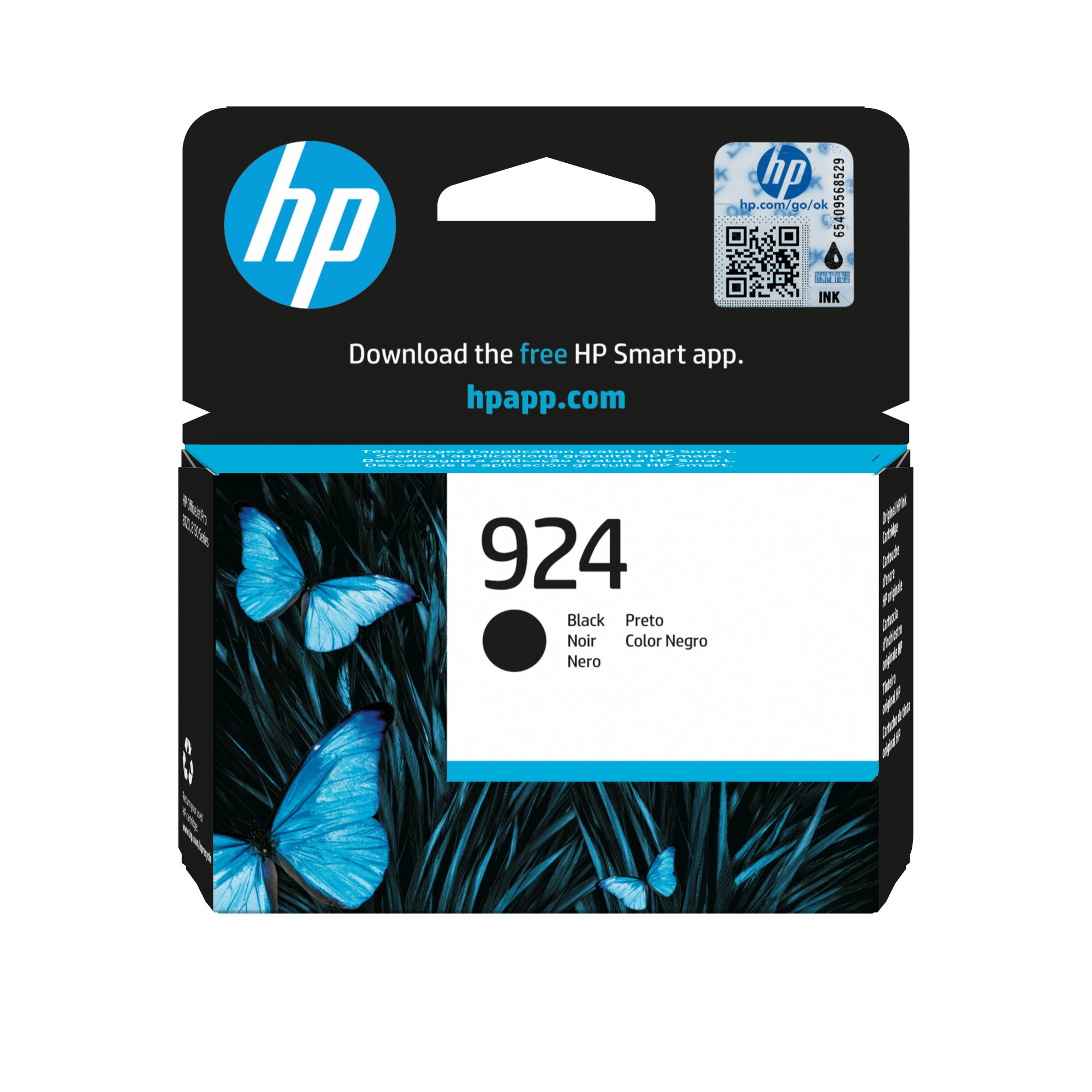 ORIGINALE HP Cartuccia d'inchiostro nero 4K0U6NE 924 500 pagine Cartuccia di inchiostro nero originale HP 924