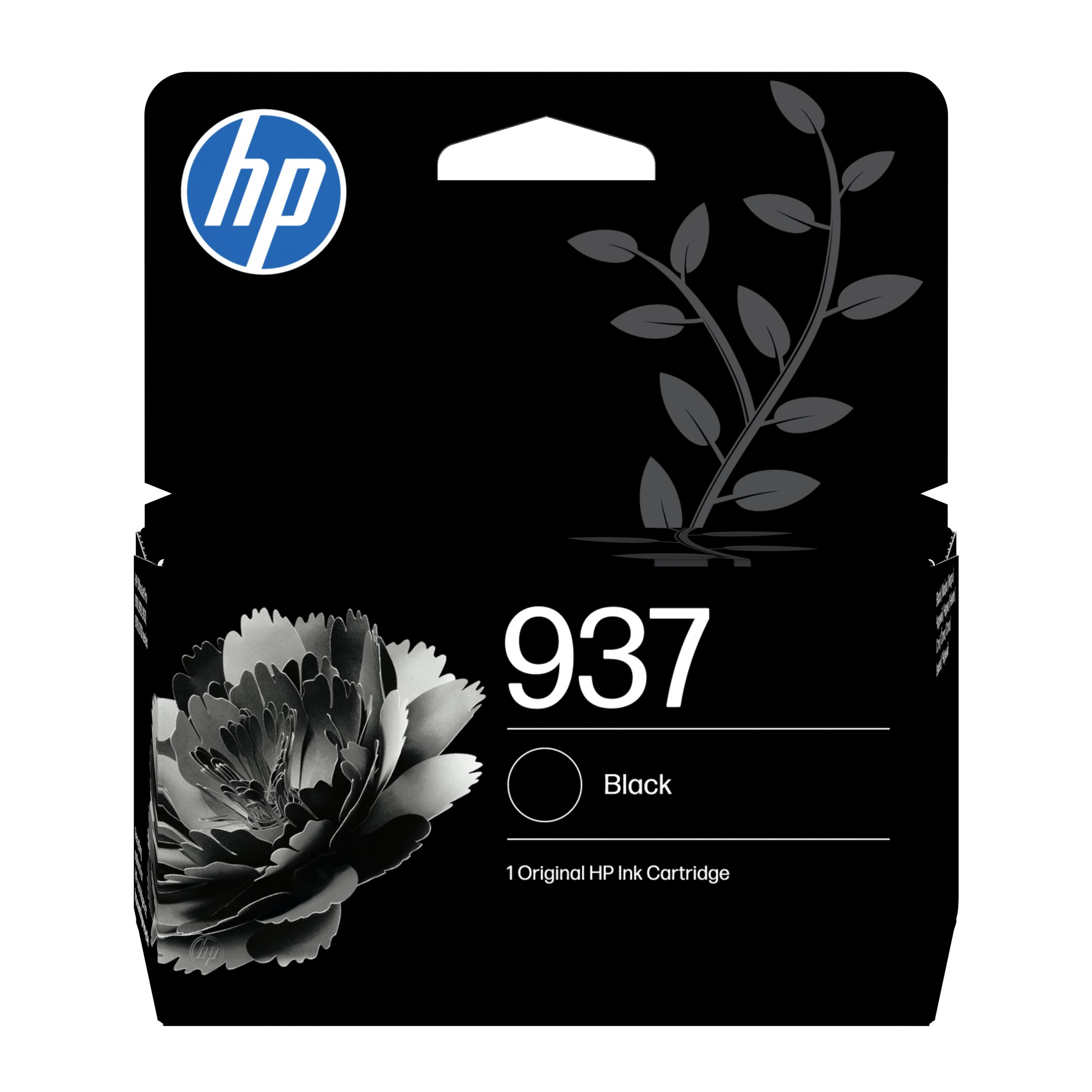 ORIGINALE HP Cartuccia d'inchiostro nero 4S6W5NE 937 1450 pagine Cartuccia di inchiostro nero originale HP 937