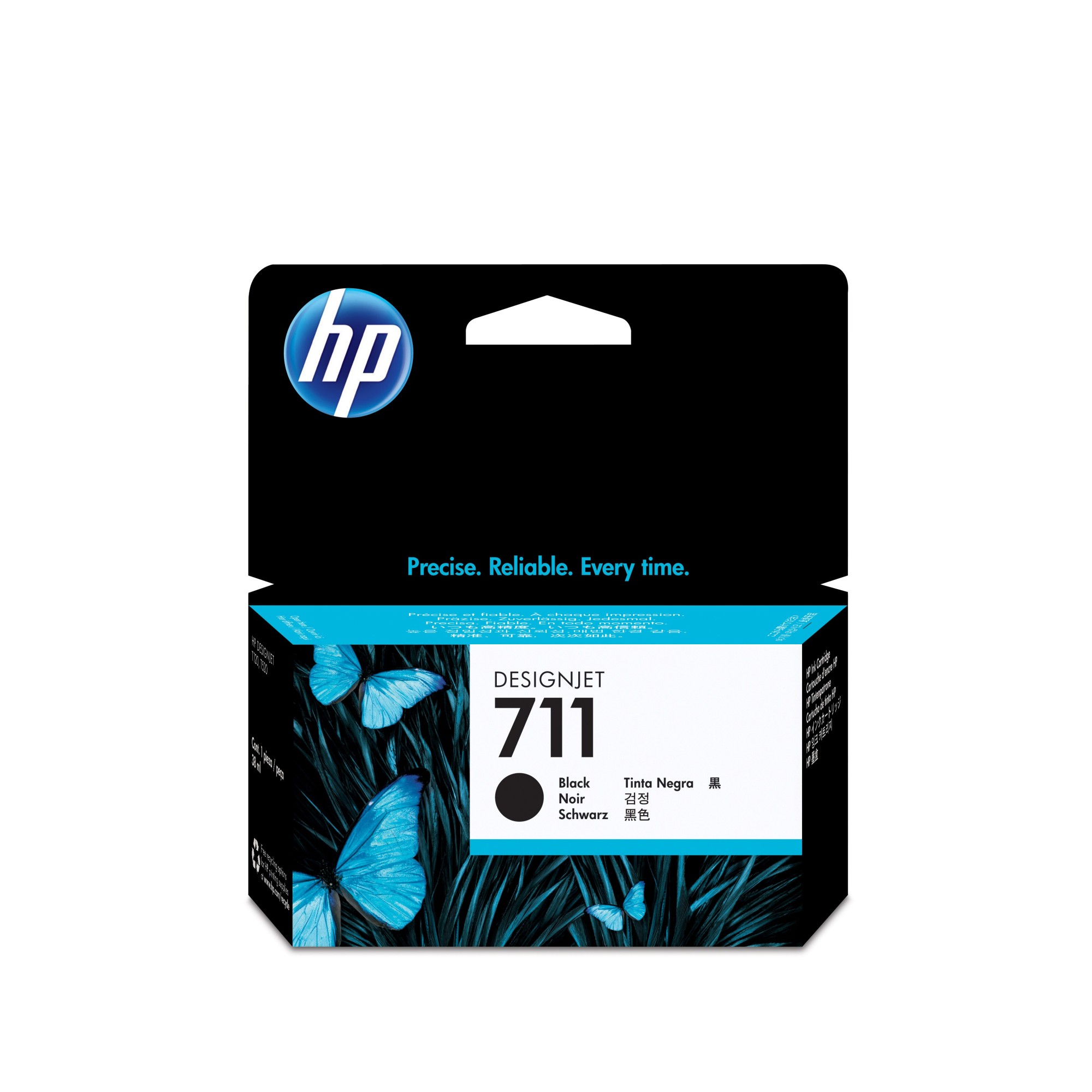 ORIGINALE HP Cartuccia d'inchiostro nero CZ129A 711 38ml ink cartridge standard