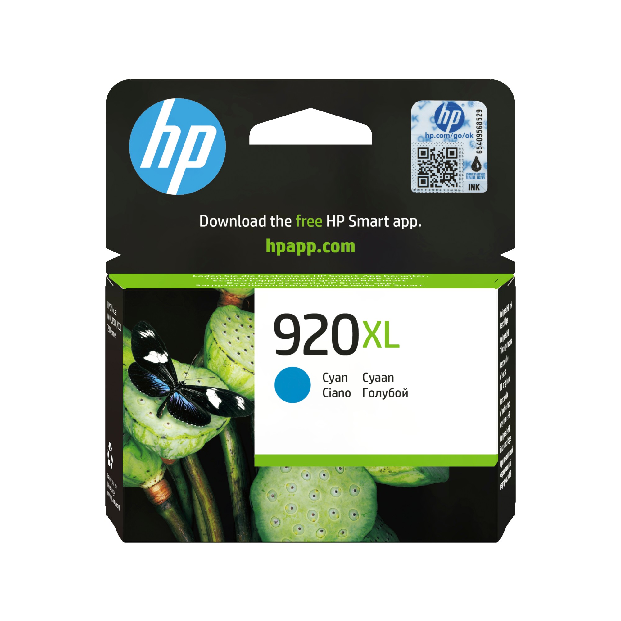 Originale HP Cartuccia Ink 920Xl Ciano Alta Capac 700 Pag Originale HP Cartuccia Ink 920Xl Ciano Alta Capac 700 Pag