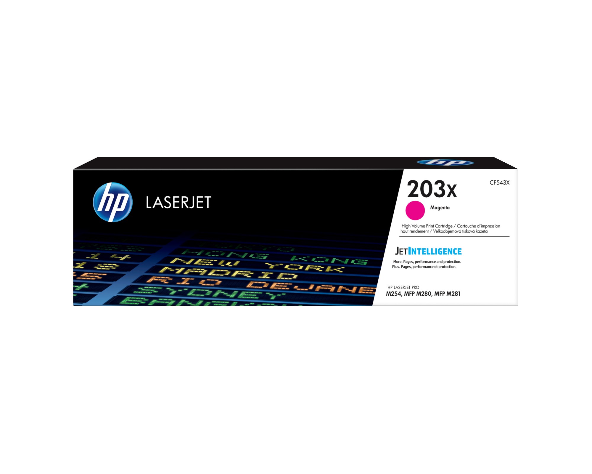 Originale HP Cartuccia toner magenta originale ad alta capacità LaserJet 203X