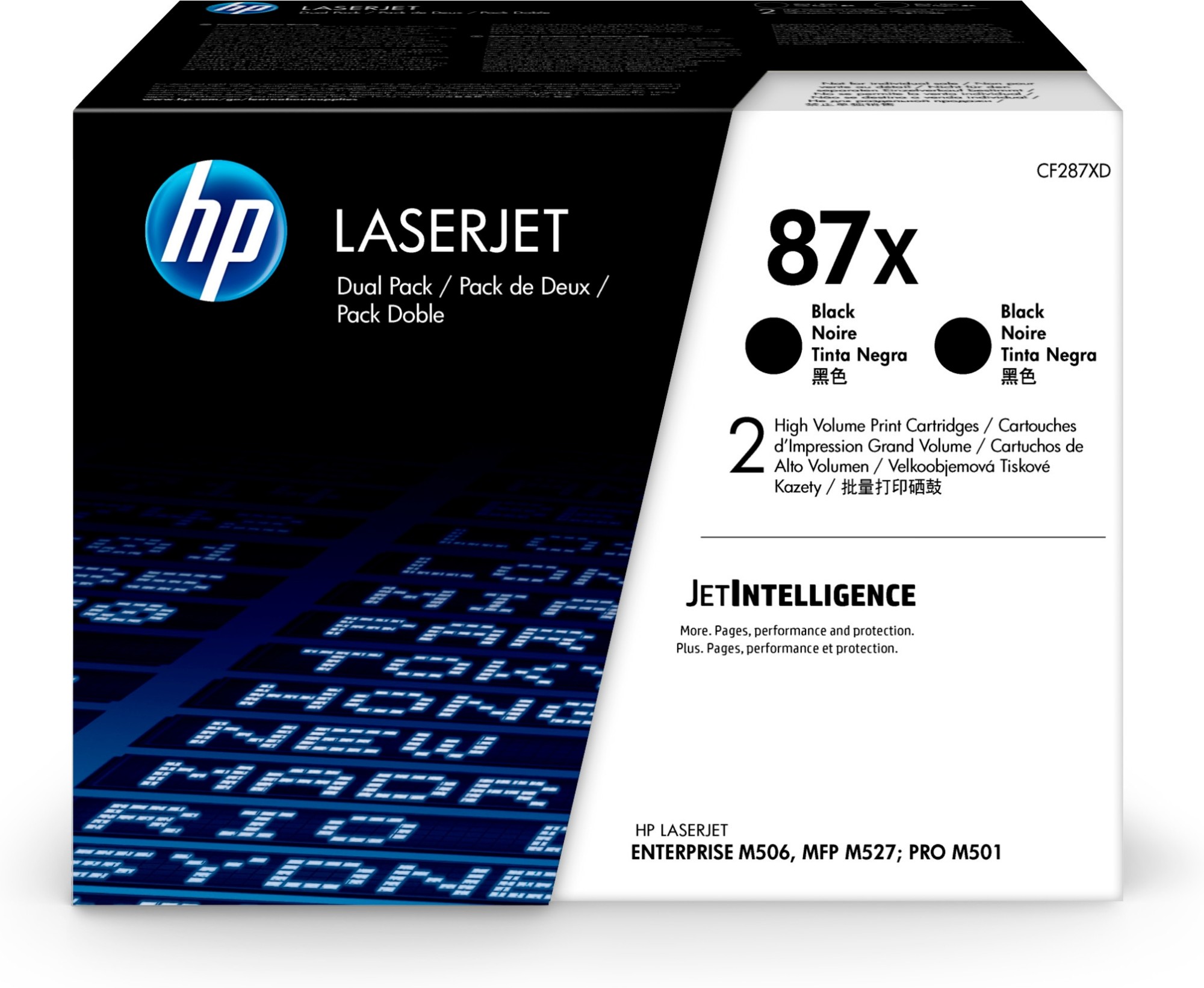 ORIGINALE HP Multipack nero CF287XD 87X