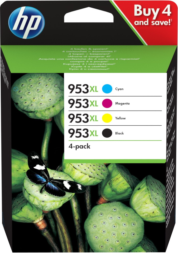 ORIGINALE HP Multipack nero / ciano / magenta / giallo 3HZ52AE MCVP 01 953 XL ORIGINALE HP Multipack nero / ciano / magenta / giallo 3HZ52AE MCVP 01 953 XL