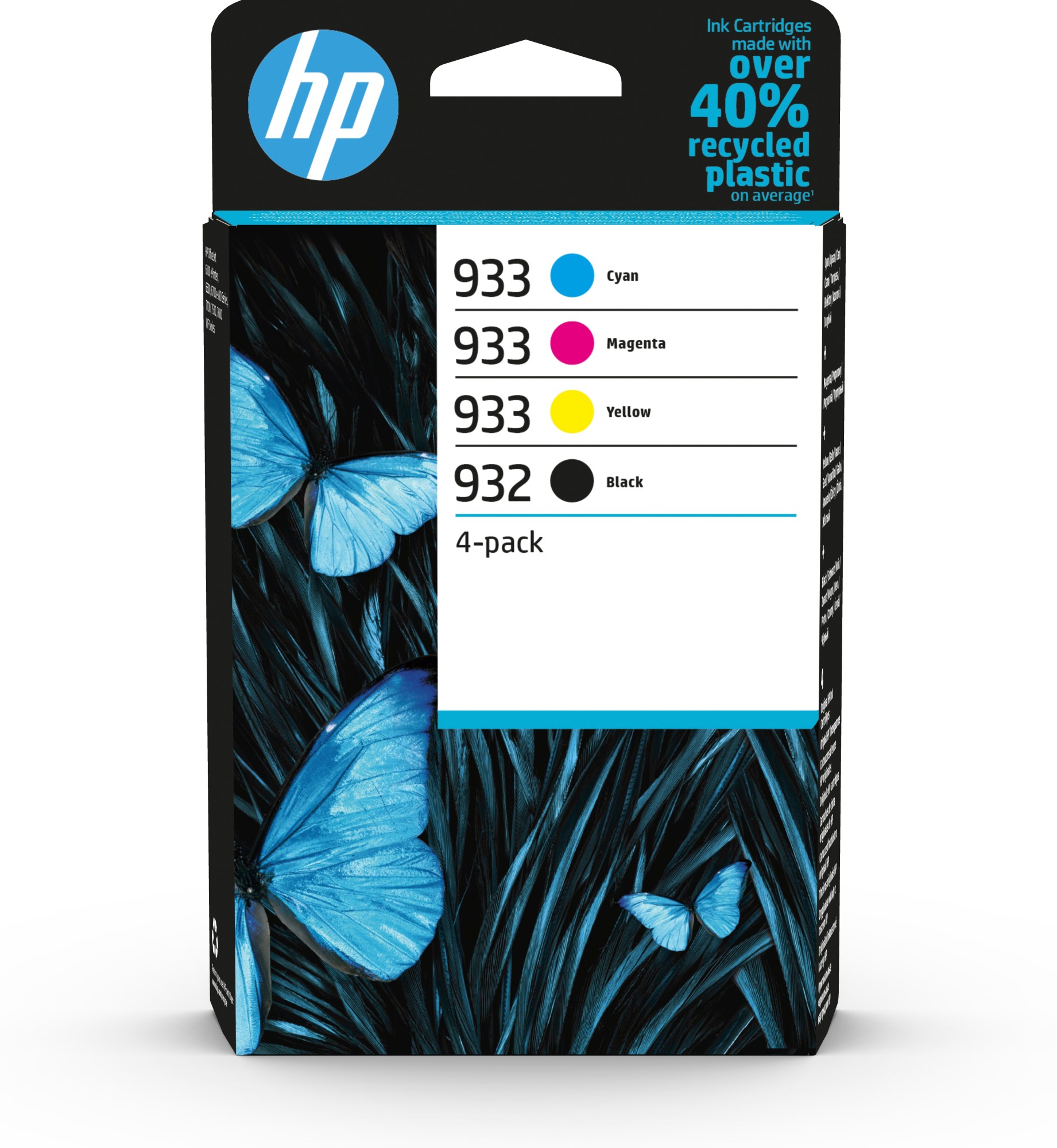ORIGINALE HP Multipack nero / ciano / magenta / giallo 6ZC71AE 932 / 933 ORIGINALE HP Multipack nero / ciano / magenta / giallo 6ZC71AE 932 / 933