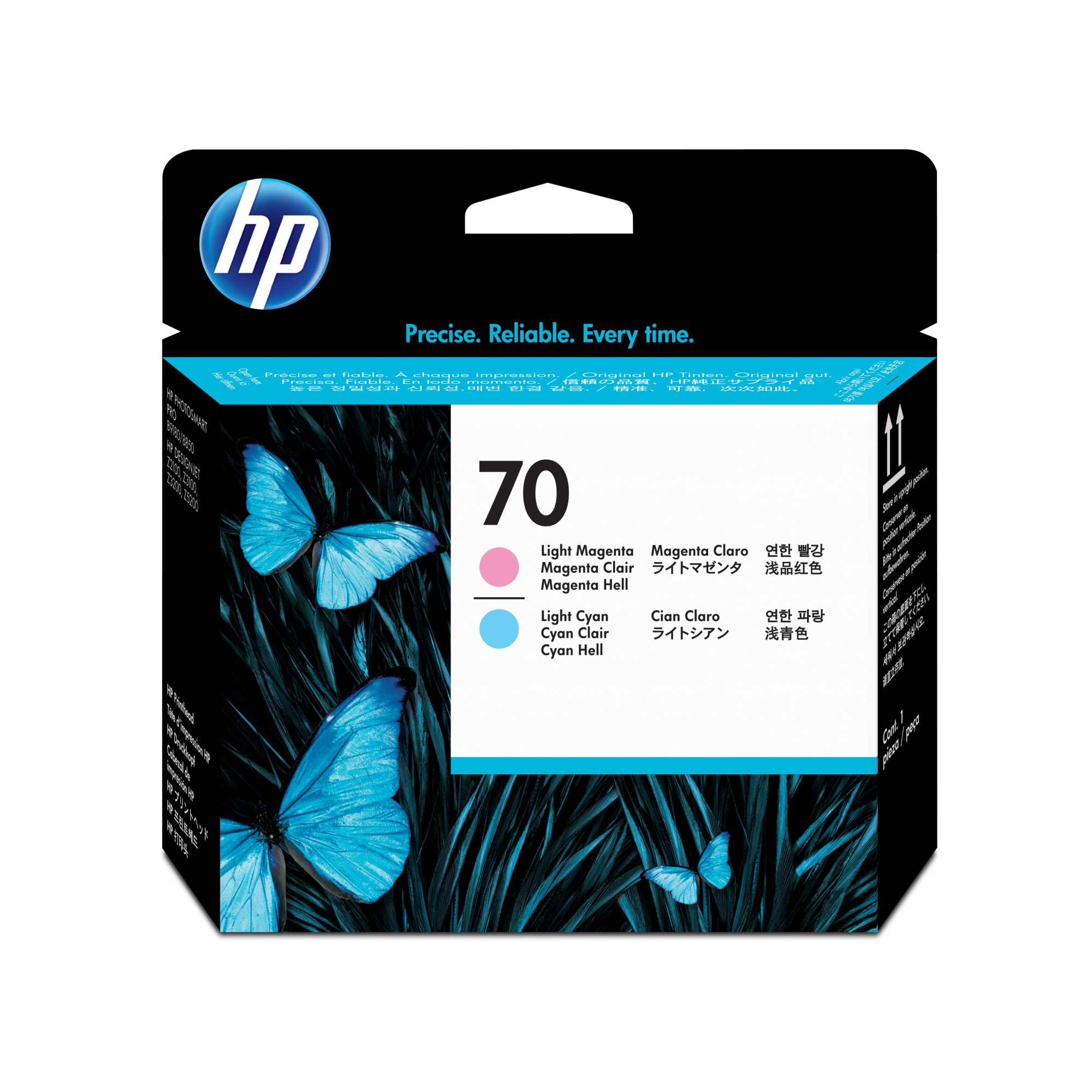 ORIGINALE HP Testina per stampa ciano (chiaro) / magenta (chiaro) C9405A 70 ORIGINALE HP Testina per stampa ciano (chiaro) / magenta (chiaro) C9405A 70