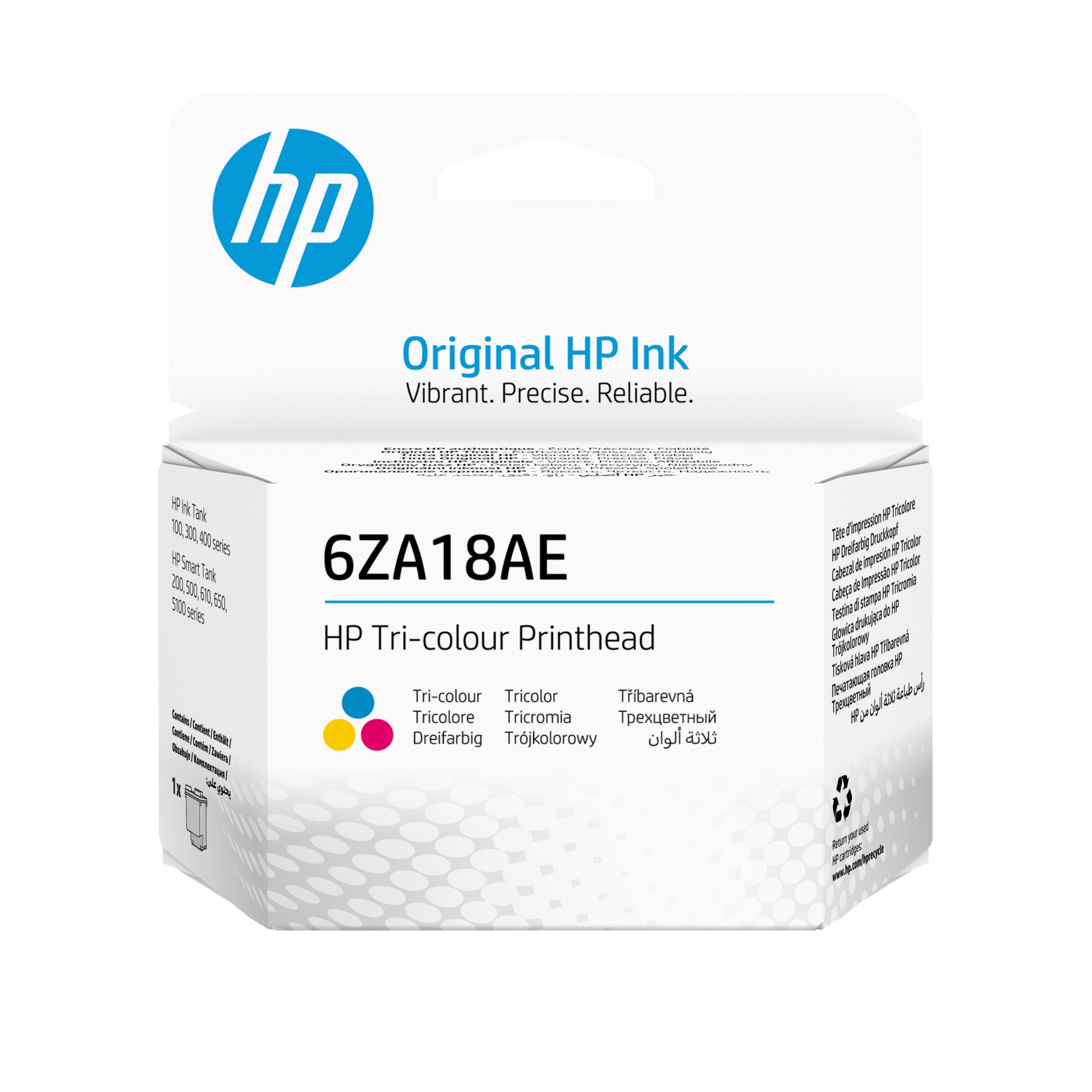 ORIGINALE HP Testina per stampa ciano / magenta / giallo 6ZA18AE 100/300/400 Serie Testina di stampa originale 6ZA18AE tricromia ORIGINALE HP Testina per stampa ciano / magenta / giallo 6ZA18AE 100/300/400 Serie Testina di stampa originale 6ZA18AE tricromia